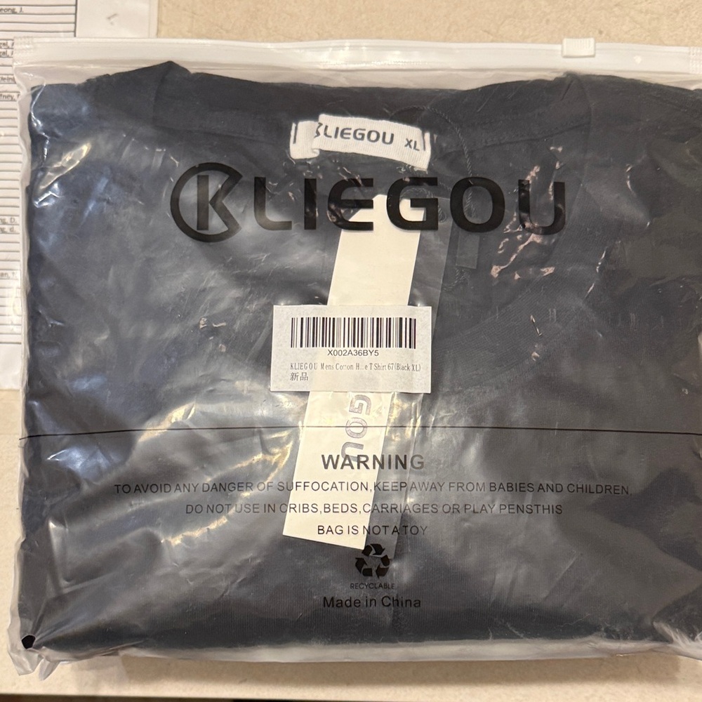 Men's Long Sleeve Tee - Black